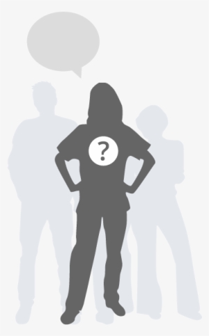Target Audience Of A Female Nurse Silhouette - Silhouette