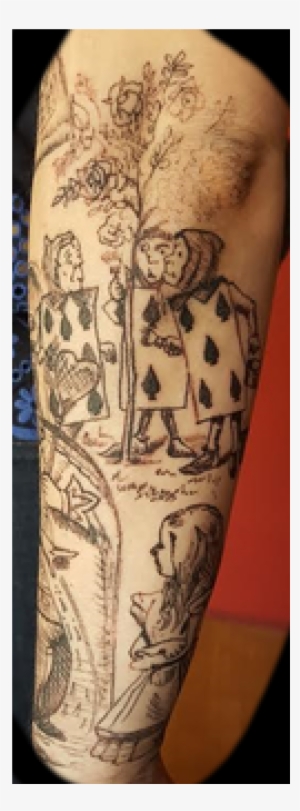 Sleeve Alice Wonderland Cards Illustration In Progress - Illustration