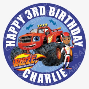Blaze Edible Cake Topper - Cakeusa Blaze And The Monster Machines Aj Birthday