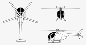 Md Helicopters Mh - Ah 6 Little Bird Clipart