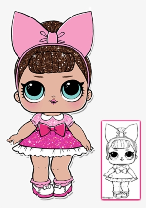 Lol Surprise Doll Coloring Pages Color Your Favorite - Fancy Lol Doll Glitter