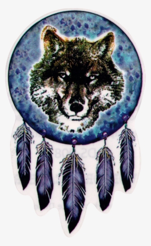 Native Wolf Dreamcatcher - Native American Dream Catcher Png