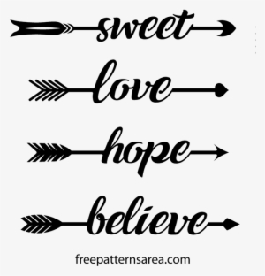 Arrow Silhouette Vector Art Stencil Cut Files - Vector Graphics