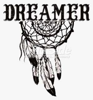 Dreamer With Dream Catcher - Dream Catcher Drawing Png