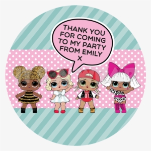 Lol Surprise Sweet Cone Stickers - Lol Dolls Birthday Card