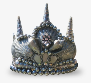 Silver Princess Seashell Crown - Mermaid Crown Png