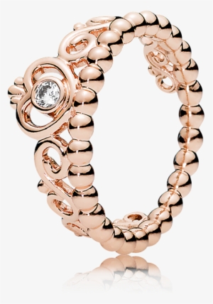 My Princess Tiara, Pandora Rose™ & Clear Cz - Rose Gold Princess Ring