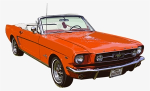 Beautiful Boundary Bleed Area May Not Be Visible With - Red Old Mustang Png