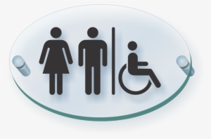 Unisex Handicap Restroom Symbol Clearboss Sign - Cancer Statistics In South Africa