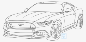 Mustang Car Drawing At Getdrawings - Mustang Drawing