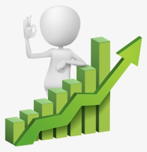 3d People With Bar Chart - 3d Bar Chart Png