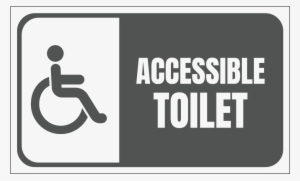 Handicap Accessible Toilet - Sign