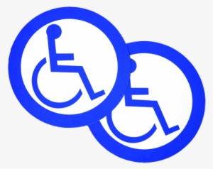 1pc Handicap Access Logo Specific Vehicle Window Door - Paraplegic Signs