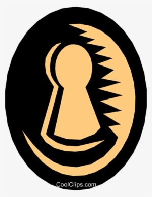 Keyhole Royalty Free Vector Clip Art Illustration - Illustration