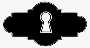 Keyhole In Black Long Horizontal Shape Vector - Keyhole