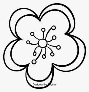 Beautiful Cartoon Hand Sketching Flowers, Beautiful, - Portable Network Graphics