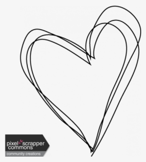 Heart Scribble Png Png Transparent Download - Transparent Scribble Heart