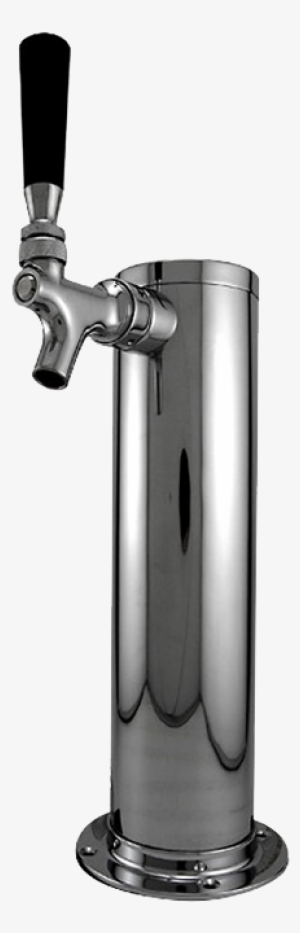 Draft Beer Tower - Stainless Steel - 3" Column - 1