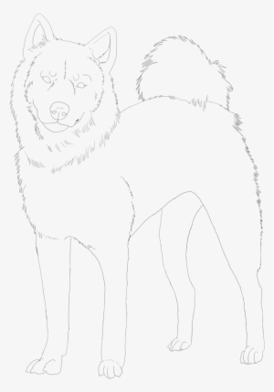 Shiba Inu Line Art By Doggiedoodles-d4u9nzo - Line Art