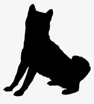 Shiba Inu Silhouette - Shiba Inu Sitting Silhouette