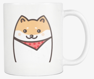 Cute Shiba Inu With A Handkerchief Mug 9oz - Coffee Cup