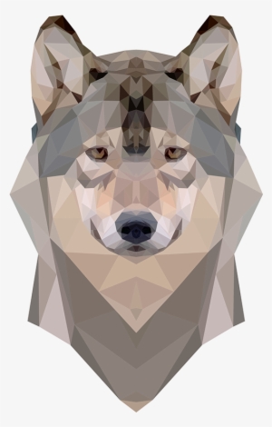Geometric Wolf Png Jpg - Geometric Wolf Triangular Png