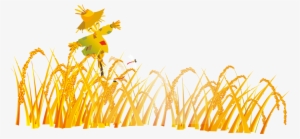 Graphic Design Cartoon Scarecrow - Scarecrow In Field Png