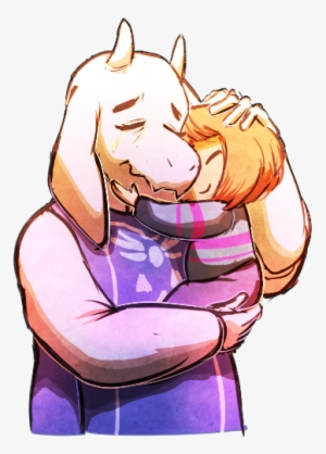 Toriel And Frisk Embrace By Psychohog On Deviantart - Toriel And Frisk Cute