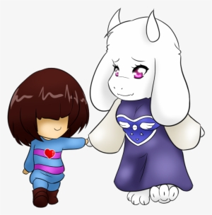 Undertale Hair Face Child Clothing Facial Expression - Undertale Toriel And Frisk Chibi