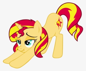 Unicorn Vector Face - Mlp Sunset Shimmer Pony Vector