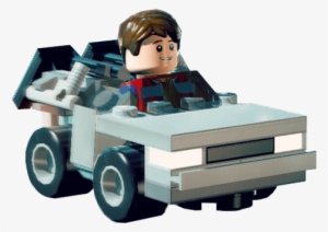 Bttf Footer Martycar - Lego Dimensions Back To The Future Delorean