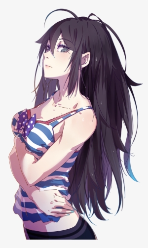 Anime Picture With Original Cici Long Hair Single Tall - Gun Girl School Dayz Raiden Mei