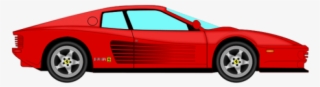 Delorean Clipart Svg - Ferrari Cartoon Png