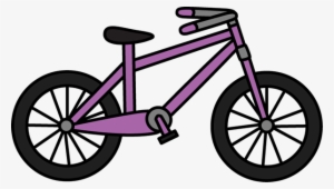 Purple Bike Clipart Clipart Library Stock - Ride A Bicycle Cartoon