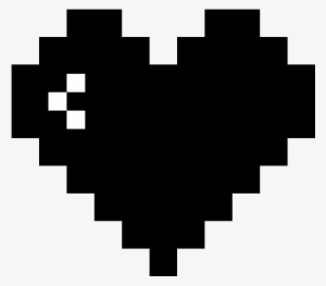 Dark 8-bit Heart - Pixelhealth
