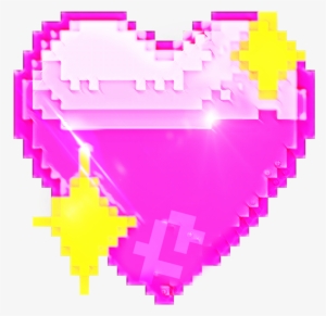 3 Ttkocistickers 8bit Pixel Heart Glitter Spa - Graphic Design