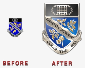 The Distinctive Unit Insignia Consists Of A Silver - Battalion