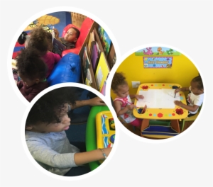 Children Reading And Children Running For Their School - School