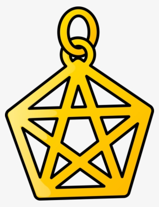 Necklace Clip Art - Pastel Pentagram