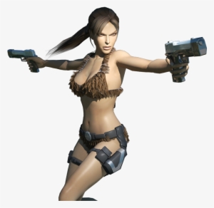 Cavewoman Bikini - Animierte Lara Croft Gif