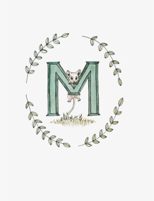 Alphabet Art Print Hand Painted Watercolour Design - Watercolor Painting