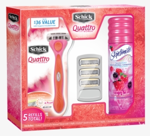 Schick Quattro For Women Razor, Razor Blade Refills