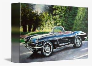 "corvette Classic Summer" By James Lima - Gallery-wrapped Canvas Art Print 10 X 6 Entitled Corvette