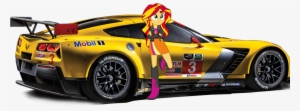 Clipart Black And White Library Sunset Shimmer C By - Corvette C7r Png