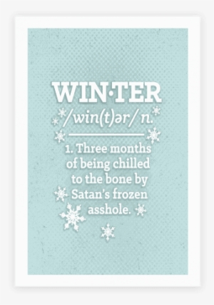 Winter Definition Poster - Definition