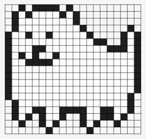 Undertale Annoying Dog Perler Bead Pattern / Bead Sprite - Undertale Dog Pixel Art