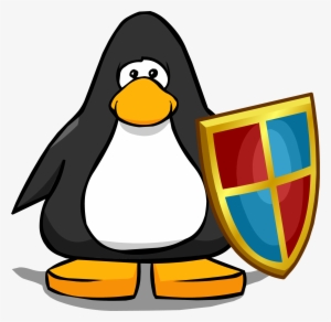 Gold Shield From A Player Card - Club Penguin