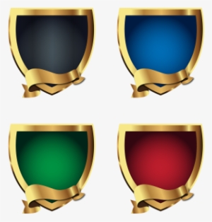 Golden Shields Logo Icon Badges Collection, Shield, - 50th Birthday Logo Psd