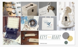 Vintage Key Themed Wedding - Antique Key Wedding Theme