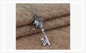 Vintage Stylish Shylock Detective Key Pendant Necklace